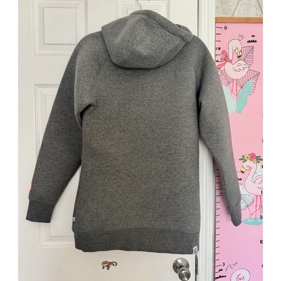 NWOT CG Habitats Large Womens Gray Hoodie Cotton Blend Long - Picture 6 of 8